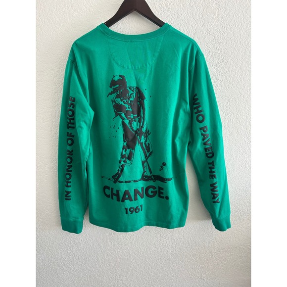 Eastside Golf Other - Eastside Golf Long Sleeve Shirt Mens XL Green Graphic‎ Print Change 1961 Logo